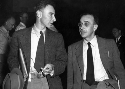 Oppenheimer with Gregory Breit, 1946